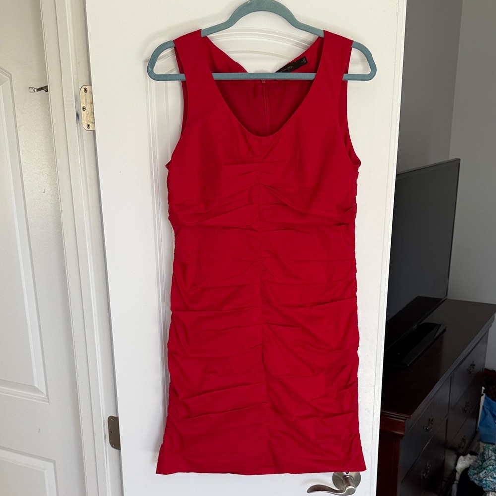 The Limited Vibrant Red Mini Dress
